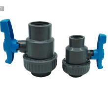 Robinet à tournant sphérique compact en PVC divers types de robinet à tournant sphérique en plastique pour l&#39;approvisionnement en eau